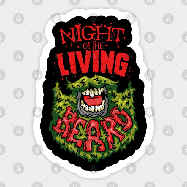 NightoftheBeard Sticker by Dark Planet Tees